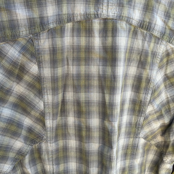 Great cut Nou brand snap button SS plaid shirt - Picture 4 of 6